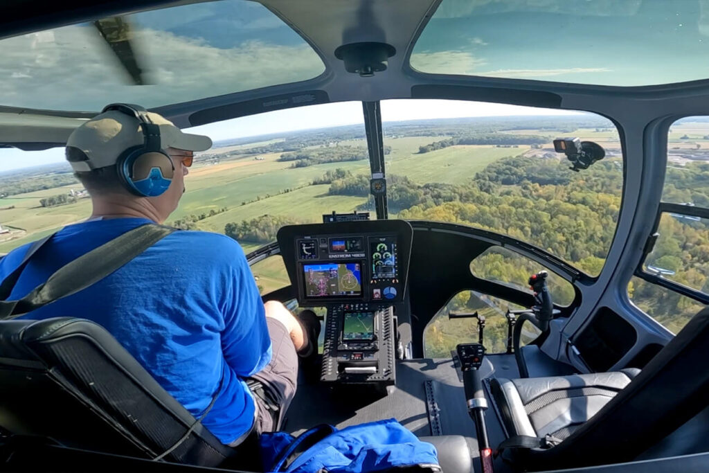 Enstrom Helicopter Visits Oconto Fly-In 2024