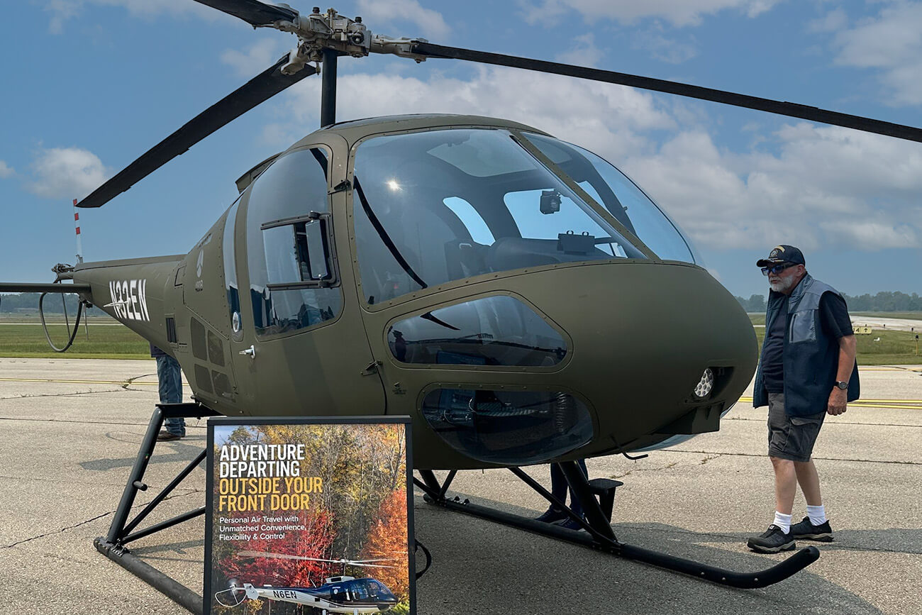 Enstrom Helicopter on Display